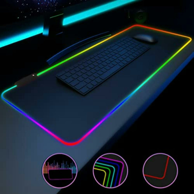 Mouse Pad Gamer Iluminado RGB MP-LED3080 80x30cm